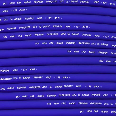 Sky High Car Audio OFC 16 Gauge Primary Wire 100ft - Black in Saudi Arabia