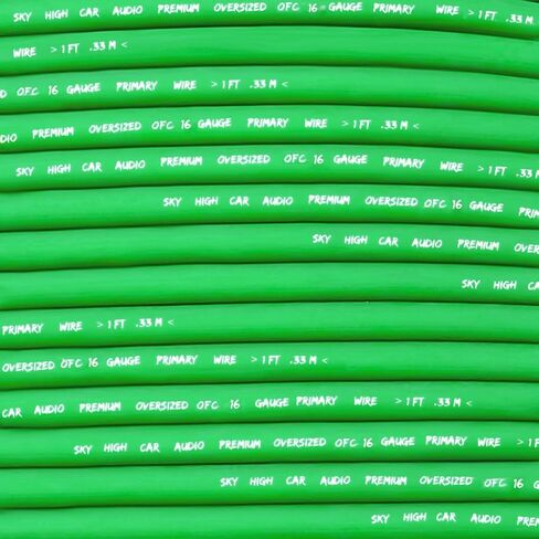 Sky High Car Audio OFC 16 Gauge Primary Wire 100ft - Black in Saudi Arabia