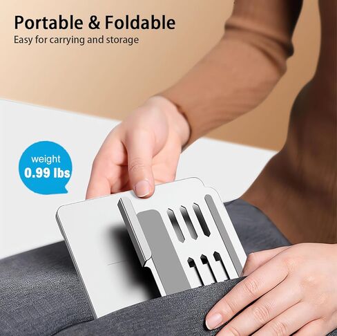 for Samsung Galaxy Z Fold 8 Ultra/Fold8 Wide/7/6/5 Stand and Keyboard Combo | 4-in-1 Portable Set Includes Mouse & Stylus Pen, Aluminum Alloy Foldable Desk Phone Stand, 7.9" Mini Bluetooth Keyboard in Kuwait
