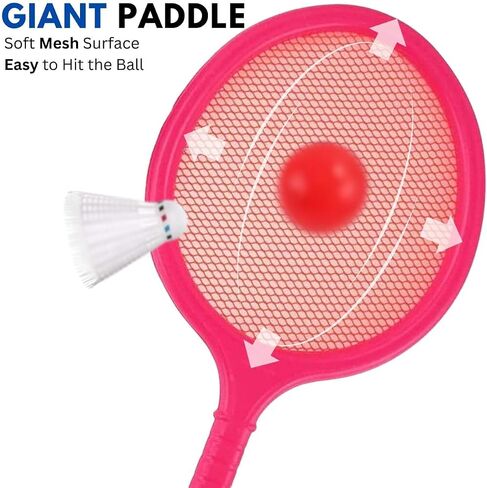 Liberty Imports Badminton Set for Kids with 2 Rackets, Ball and Birdie - Junior Tennis Racquet Play Game Beach Toys in Saudi Arabia