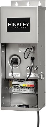 Hinkley Landscape Transformer – Convert 120V AC to 12V AC, for Use with Low Voltage Landscape Lighting, Easy Installation Stainless Steel Landscape Transformer, 0600SS in Kuwait