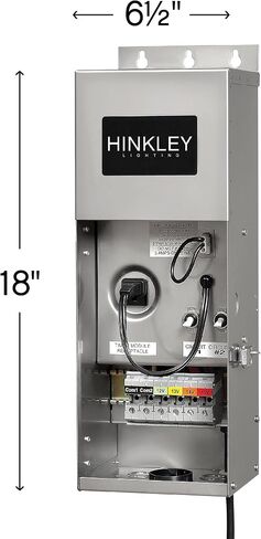 Hinkley Landscape Transformer – Convert 120V AC to 12V AC, for Use with Low Voltage Landscape Lighting, Easy Installation Stainless Steel Landscape Transformer, 0600SS in Kuwait
