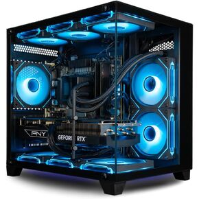 Panorama Gaming PC Desktop (NVD GeForce RTX 5080, Intel 24-Core i9-14900KF Processor, 96GB DDR5 RAM, 2x2TB Gen4 NVMe SSD, WiFi 6E, HDMI, Windows 11 Pro) Best 2025 Prebuilt Tower RGB Gamer Computer