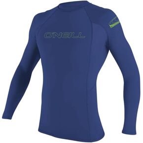 O'Neill Wetsuits Youth Basic Skins UPF 50+ Short Sleeve Rash Guard, Pacific, 14 in Kuwait