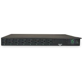 TRIPP LITE PDUMH15AT PDU المقنن مع تبديل النقل التلقائي - وحدة توزيع الطاقة (قابلة للتجربة على الرف) - AC 120 V - 1800 VA - 8 موصل (S) - 1U