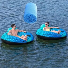 Sports Rapid Rider Ultra River Tube, 2-Pack, 1 Repair Patch, Plus a Microfiber Towel