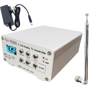 RF Modulator RCA محول محور ، TV-TX200 VHF UHF جهاز إرسال تلفزيون تمثيلي