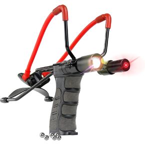 Hunting Slingshot for Adults Wrist Rocket Tactical Slingshots Powerful Professional Slingshot Night Hunting
