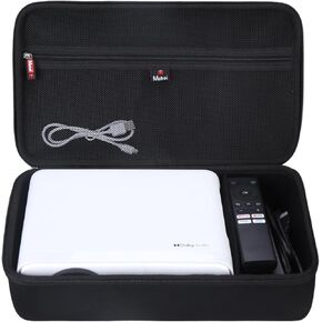 Mchoi Hard Carrying Case Fits for Aurzen EAZZE D1 / HAPPRUN Native 1080P Bluetooth Projector, Storage Holder Organizer for Projector, Accessories, Case Only