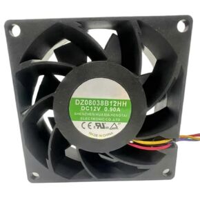 DZ08038B12HH Fan 8CM for 12V 0.90A 8038 80X80X38MM 4-Wire Cooling Fan