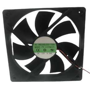 PY-1225M12S Fan 12CM for 12V 0.26A 12025 120X120X25MM 2-Wire Cooling Fan