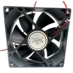 YD9025MS Fan 9CM for 12V 2.8W 9025 90X90X25MM 2-Wire Cooling Fan