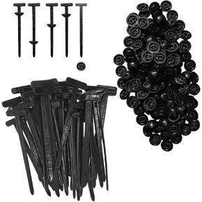 100Pcs Nylon Universal Cable Tie Buckle,Upgrade Multipurpose Heavy Duty Self-Locking Zip Ties Holder with Pin & Button Design,Multipurpose Plastic Cable Ties Tool for Car Daily Repair