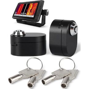 Aluminum Alloy Fish Finder Lock - Fishing Graph Accessories for Securing Fishing Unit to Gimbal Mount - Compatible with Most Garmin, Lowrance and Humminbird Units - Pack of 2