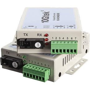 Serial RS485/RS422/RS232 إلى محول الوسائط البصرية الألياف ، خادم جهاز تحويل بيانات الاتصال التسلسلي ، SM BIDI SC 1310NM 20km ، سلسلة ديزي أو حلقة زائدة