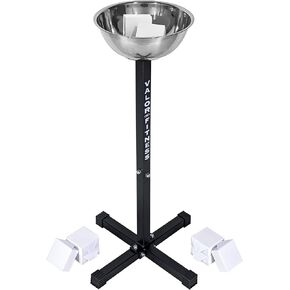 Valor Fitness Gym Chalk Stand, Bucket or Chalk Refills- Weight Lifting Chalk - Hand Grip & Gym Chalk Holder or Bucket - Gymnastics Rock Climbing Chalk Blocks Included