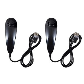 تحكم Molicui Wii Nunchuck ، استبدال وحدة تحكم Nunchuck Remote Gamepad لـ Nintend Wii و Wii U ، 2 حزمة ، أسود