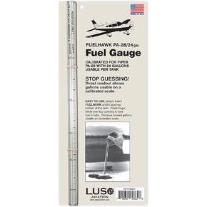 Luso Aviation Fuelhawk Aircraft Fuel Gauge, Piper PA-28 - 24 gallon