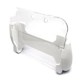 Upgraded for 2DS Hand Grips Showing Stand + Protective Crystal Case, Compatible with for Nintendo 2DS Old Handheld Console, White Color Anti-slip Gaming Handle Holder + Clear Protection Cover