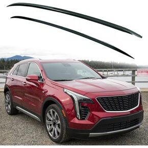 Roof Rack Rail Cover Fit for Cadillac XT4 2019-2023 2024 Silver Updated to Black