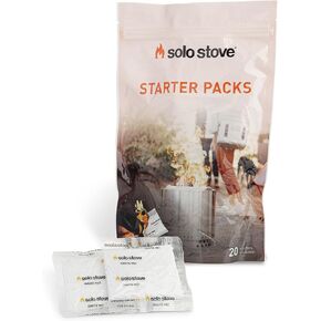 Solo Stove Fire Gofire Starter Packs - Water Resistant, Food Safe, 100% Paraffin Wax | Works in Any Weather Conditions, Burns up to 10 Minutes, 20 Starters Included