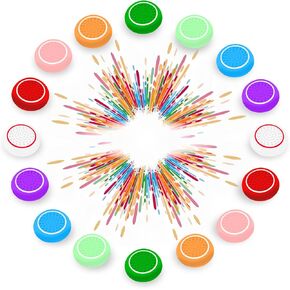 30 Pieces Thumb Grips Caps Joystick Cover Controller Performance for CQC FPS Games,Compatible with PlayStation PS5,PS4,Xbox Series X/S,Xbox One,Switch Pro Anti Slip Silicone 30PCS