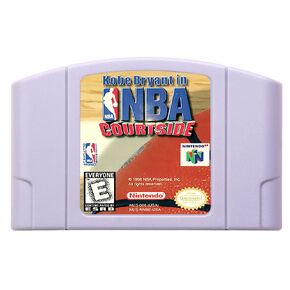 INSTR N64 games Cartridge Kobe Bryant's NBA Courtside NTSC Version Retro Games reconstructed (Renewed)