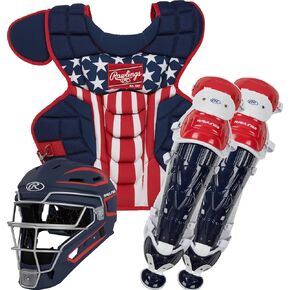 Rawlings | VELO 2.0 Catcher's Set | Baseball | Youth Ages 12 & Under | Stars & Stripes in Saudi Arabia