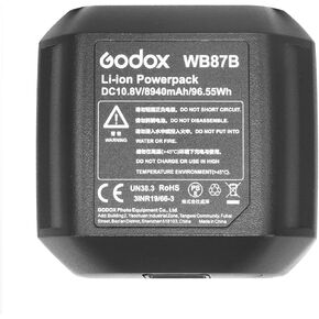 GODOX AD600 BM II Battery Replacement, Lithium Battery Pack AD600 Series AD600 AD600B AD600BM AD600M Strobe Flash