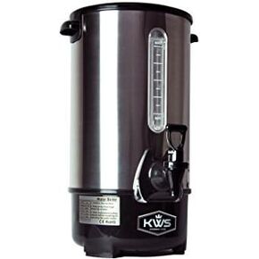 KWS WB-10 9.7L/ 41Cups Commercial Heat Insulated Water Boiler and Warmer Stainless Steel (Silver)