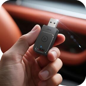 لمحول Apple Carplay اللاسلكي ، 3x اتصال مستقر سريع ، Bluetooth 5.3 & WiFi 6 ، 2025 Mini Carplay Dongle Support Map Music for iPhone 5 ~ 16 ، مناسب لـ 927+ سيارة ، USB A/C