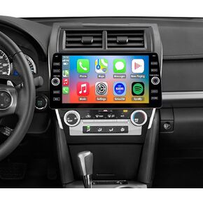 4G LTE QLED Radio for Toyota Camry 2012 2013 2014 Upgrade,8-Core CPU Touch Screen Stereo,Wireless CarPlay & Android Auto,Support OEM SWC and Camera