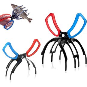 Fish Grippers for Fishing,Metal Fishing Pliers Gripper Catch Fish Control Clamp,Multi 3 Teeth Fishing Pliers for Most Freshwater Fish Grip Tackle Holder