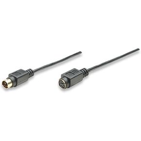 Manhattan 6 ft. PS/2 Keyboard / Mouse Extension Cable. Mini-Din-6 Male to Female