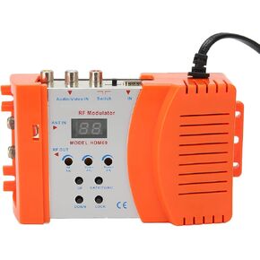RF Modulator HDMI Modulator for PAL NTSC Format, AV to RF Coaxial Converter, w/Antenna in/Out & Channel Switch, HDMI to RF, for Home TV, HDTV Tuner, Game Console PS3 AC 90‑240V
