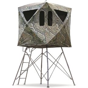 Guide Gear 6' Tripod Hunting Tower Blind, 2-3 Man Stand Elevated, Hunting Gear Equipment Accessories, 6X 6'