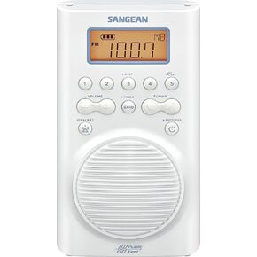 Sangean H205 AM/FM Weather Alert Waterproof Shower Radio (Certified Refurbished)