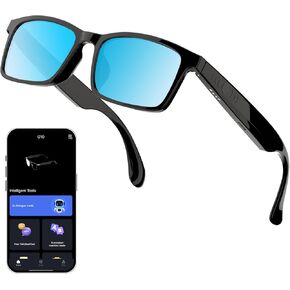 Translation Glasses Ai Smart Glasses for Women Men Bluetooth with Chat GPT 164 Language Color-Change Lens Clear Headphone with Speaker sunglasses forTravel Meeting Trade Business