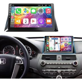 4+64G Android 14 Car Radio for Honda Accord 2008-2013 Support Wireless Carpaly&Android Auto, 10.2 Inch IPS Touch Screen, Android Radio Stereo for Accord with Bluetooth/WiFi/GPS/FM/SWC/Backup Camera