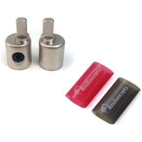 KnuKonceptz Offset Power/Ground Input Wire Gauge Reducer 0-4 Gauge 1/0 Pair with Heat Shrink