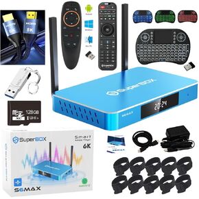 S*6 M*A*X 2025 New Converter Box 8K HDMI Output with Voice Remote S*6 U*ltra S*6 P*ro(4+64, 15 Gifts), Authorized