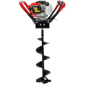 XtremepowerUS Ice Auger Power Head w/ 10" Bit Heavy Duty Ice Burrowing Drilling Ice Fishing (Ice Auger 10" Set)
