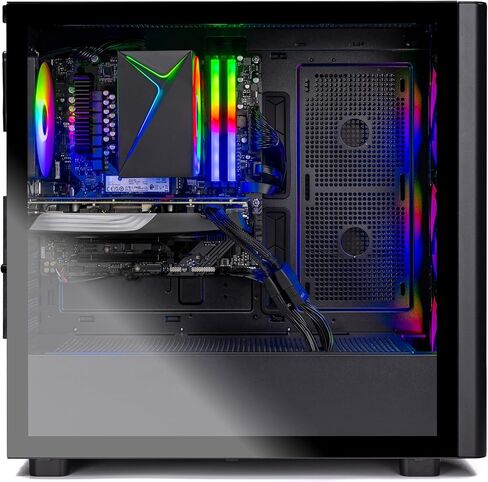 Skytech Gaming King 95 Desktop PC, Intel i7 14700F 2.1 GHz (5.3GHz), NVIDIA RTX 5070 Ti 16GB, 2TB Gen4 NVMe SSD, 32GB DDR5 RAM 6000 RGB, 850W Gold PSU, 360mm ARGB AIO, Wi-Fi, Win 11 in Kuwait