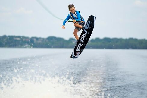 RAVE Sports Freestyle Blue Wakeboard and Bindings Package Freestyle Wakeboard with Striker Boots Blue/Black in Saudi Arabia