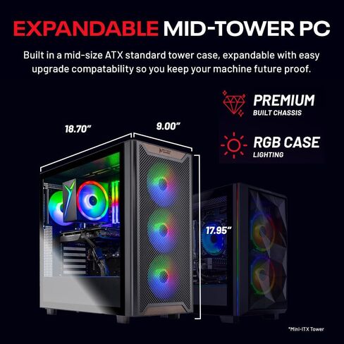 Skytech Gaming King 95 Desktop PC, Intel i7 14700F 2.1 GHz (5.3GHz), NVIDIA RTX 5070 Ti 16GB, 2TB Gen4 NVMe SSD, 32GB DDR5 RAM 6000 RGB, 850W Gold PSU, 360mm ARGB AIO, Wi-Fi, Win 11 in Kuwait