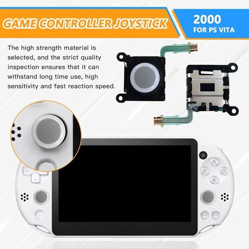 INGQI 1x Left Right Analog Joystick Rocker Control Pad Stick Fit for PS VITA 2000 2001 -White in Kuwait