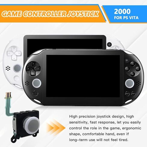 INGQI 1x Premium Left Right Analog Joystick Rocker Control Pad Stick Replacement for PS Vita 2000 2001 Series -White in Kuwait