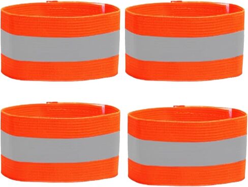4 PCS Reflective Wrist Strap 5x1x1cm Running Safety Gear Reflective Wristbands High Visibility Bike Ankle Bands Reflector Armband Self-Adhesive Reflective Bands for Walking,Night Sports Pink in Saudi Arabia