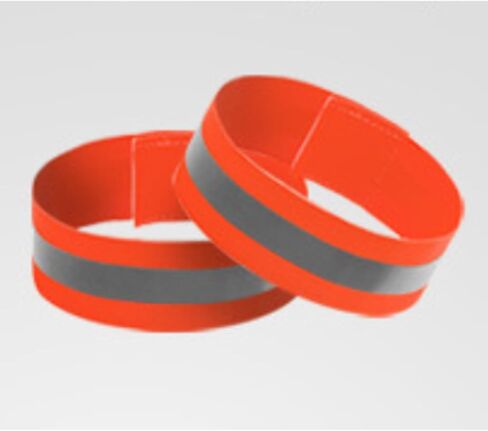 4 PCS Reflective Wrist Strap 5x1x1cm Running Safety Gear Reflective Wristbands High Visibility Bike Ankle Bands Reflector Armband Self-Adhesive Reflective Bands for Walking,Night Sports Pink in Saudi Arabia