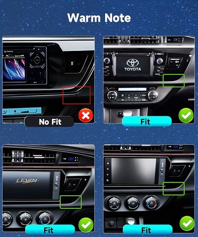 2G+64G لسيارة Toyota Corolla/Levin 2014-2017 Android Car Stereo مع Apple Car Play Wireless Android Auto، podofo 10.1 بوصة تعمل باللمس وراديو السيارة بلوتوث مع نظام تحديد المواقع HiFi WiFi وكاميرا احتياطية MirrorLink in Saudi Arabia